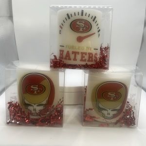 San Fransisco 49rs candle set